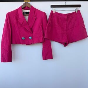 Zara Hot Pink Blazer